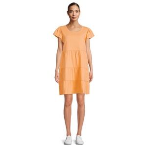 Time and Tru Women's Peach Mini Dress